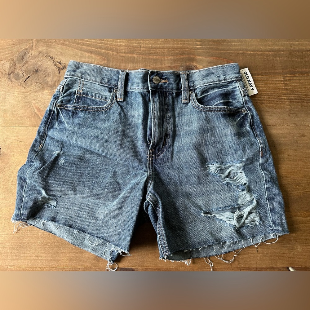 new ripped high waisted denim shorts